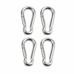 4pcs mousqueton de fixation pour charges lourdes sports chiens de serrure hamac balanoire en acier inoxydable ...