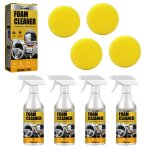 4pcs mousse nettoyante intérieur auto - sans rinçage pour sièges / tapis / plafonds (neutre ph) 4pcs mousse nettoyante intérieur auto - sans rinçage pour sièges / tapis / plafonds (neutre ph)