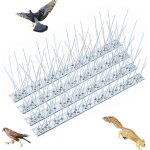 4pcs pic anti - pigeon en acier inoxydable 25cm (total 1 mtre) pic anti pigeon pic anti chat pour balcon ...