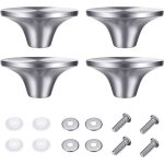 4pcs poign�e de couvercle de casserole de remplacement en acier inoxydable avec vis pour batterie de ...