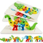4pcs puzzle bois 3d pour enfant 3 ans jouet montessori et educatif cadeau garçon fille 3 ans (animal) ... 4pcs puzzle bois 3d pour enfant 3 ans jouet montessori et educatif cadeau garçon fille 3 ans (animal) ...
