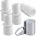 4pcs raccord pour tuyau piscine raccord de tuyau avec colliers de serrage 32 mm vers 38 mm adaptateur ...