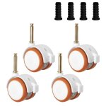 4pcs roulettes pivotantes roulettes pivotantes pour meubles avec frein jusqu� 30kg roulette charge lourde ...
