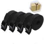 4pcs?sangle darrimage courte rembourre?25mm 1m?boucle de serrage?noir
