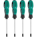 4pcs / set tournevis embouts de tournevis u fourche magntique vis rainure conducteur cr - v multi function ...