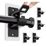 24pcs supports de tringle � rideaux autocollants sans per�age - crochets de tringle � rideaux � coller ...