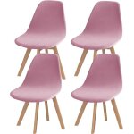 4pcs velours housses de chaise de salle  manger scandinaves extensible couverture de chaise sans accoudoirs ...