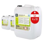 H�fer chemie 4x 10 l dacide ac�tique 60% - nettoyant et d�tartrant optimal - qualit� sup�rieure fabriqu�e ...