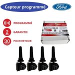 4x capteurs tpms ford 433 mhz pr�programm�s - valves roue pour mondeo mk5 focus mk3 c?max kuga ecosport ...