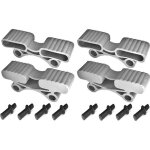 4x embout support latte lit 38mmx12mm double suspendu + 8x tenon sommier souple