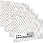  4x filtre extracteur pour hotte aspirante  haute performance de filtration - filtre plat 1 mm universel ...