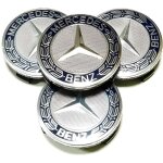 4x logo jante mercedes benz bleu nuit 75mm cache moyeu centre de roue emblème 4x logo jante mercedes benz bleu nuit 75mm cache moyeu centre de roue emblème