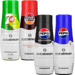 Sirop pour sodastream - pepsi - lot de 4 parfums - 8 litres - boisson gazeuse maison - concentr
