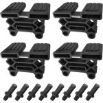 4x support latte triple pour sommier 38 x 8 mm avec tenon embout long flexible