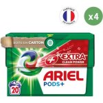 4x20 pods + ultra dtachant lessive en capsules ariel