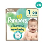 4x23 couches harmonie - taille 1 - pampers