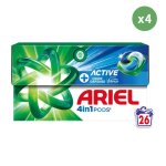 4x26 pods protection active contre les odeurs - lessive en capsules - ariel
