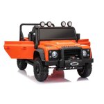 4x4 voiture �lectrique enfants 12v land rover defender 110 svx orange t�l�commande 24 ghz usb / aux / ...