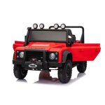 4x4 voiture �lectrique enfants 12v land rover defender 110 svx rouge t�l�commande 24 ghz usb / aux / ...