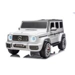 4x4 voiture �lectrique enfant 2 places mercedes - benz g63 amg sous licence blanche mp3 / usb / aux / ...
