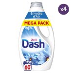 4x60 lavages envole dair - lessive liquide - dash