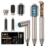 5 en 1 air brush hair styler sche cheveux ionique brosse soufflante airstyler brosse chauffante brushing ...