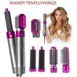 5 en 1 brosse soufflantebrosse pour sèche - cheveux 3 vitessebrosse à air chaud pour friser lisser et ... 5 en 1 brosse soufflantebrosse pour sèche - cheveux 3 vitessebrosse à air chaud pour friser lisser et ...