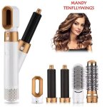 5 en 1 brosse soufflantebrosse pour sèche - cheveux 3 vitessebrosse à air chaud pour friser lisser et ... 5 en 1 brosse soufflantebrosse pour sèche - cheveux 3 vitessebrosse à air chaud pour friser lisser et ...
