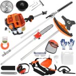 5 en 1 coupe - bordures � essence - taille - haie - tron�onneuse portable - 52cc - 2 temps - 9500r / ...