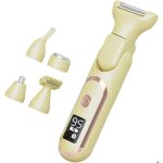 5 en 1 pilateur lectrique pour femme rasoir lectrique tanche et indolore rechargeable (beige)