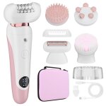 5 en 1 pilateur pour femme avec brosse faciale tte de massage tte de massage du cuir chevelu avec ...