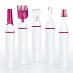 5 en 1 femmes epilation rasoir tondeuse electrique femelle rasoir bikini trimmer pour les sourcils le ...