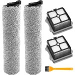 5 accessoires pour tineco ifloor 3 breeze plus / floor one s3 - 2 filtres hepa et 2 rouleaux brosse + ...