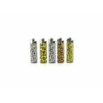 5 briquets bic mini  pierre dcors lopard