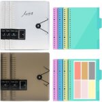 5 classeur a5classeurs souple cahier avec intercalaireavec 60 autocollants colors porte vue petit classeurcon ...