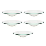 5 coupelles en verre - pour parfum dambiance - verre - rond - 118cm diam�tre