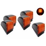 5 feux de gabarit de toit de cabine led orange 24v compatible avec volvo fh fl f12 camion