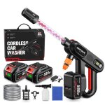 Nettoyeur haute pression sans fil - onevan - 5 - in - 1 - 150 bar - 3 vitesses - 2x2ah