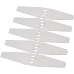 5 lames de rechange pour coupe herbe acier lames de tondeuse � gazon en acier avec lames tranchantes ...