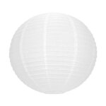 5 lanternes japonaises rondes diam. 50 cm lampions boule papier blanc d�co ext�rieur ou soir�e th�me