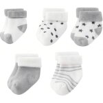 5 paires de chaussettes en coton pour nouveau - n� extra �paisses et chaudes convenant aux b�b�s de 5 ...