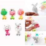 5 pcs animaux support pour brosses  dents anti - bactrien  dents titulaire couverture de tasse daspiration ...
