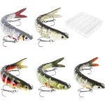 5 pcs leurres de p�che brochetleurre brochet 3dleurre peche carnassier pour truiteperche brochet sandreleurre ...