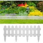 5 pi�ces bordure de pelouse blanche 19 m cl�ture pastorale jardin vert petite cl�ture