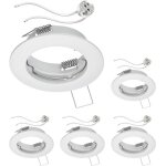 5 pi�ces cadre dencastrement pour plafond fere cadre dencastrement blanc mat (led / halog�ne / mr16 / ...