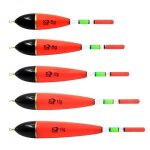 5 pi�ces flotteur peche 5g 8g 10g 12g 15g flotteur truite pour rivi�res et �tangs p�che. multicolore ...