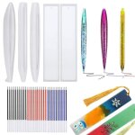 5 pièces moules pour resine silicone - moules stylo à bille bricolage en silicone pour la décoration ... 5 pièces moules pour resine silicone - moules stylo à bille bricolage en silicone pour la décoration ...