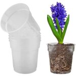 5 pièces pot de fleurs plastique transparent pot à orchidée en plastique transparent pot à orchidée en ... 5 pièces pot de fleurs plastique transparent pot à orchidée en plastique transparent pot à orchidée en ...