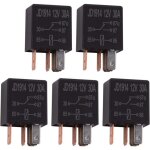 5 pi�ces relais 12v 30a 5 broches spdt multi - purpose relay heavy duty relais standard 5 pin 12vdc relais ...