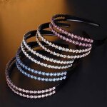 5 pices serre tete femmebandeau de cheveux en cristalserrettes  double couche mode cristal brillant ...
